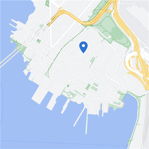 A Map of East Boston with a Pin on McKay K-8 School