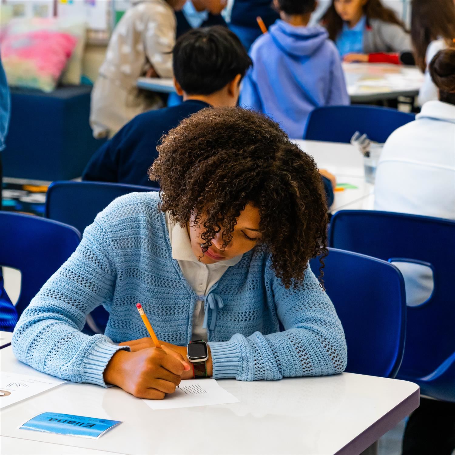 Girl writing 
